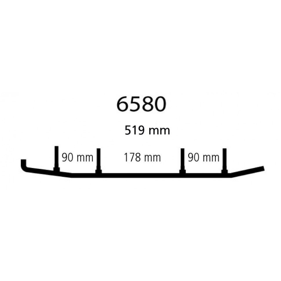 Коньки для снегохода с карбидом 10см Yamaha VK 540 /Apex /Nytro /Venture /VK Pro /RX-1 EYV3-6580 /8EN-F3731-01-00 /8EN-23731-00-00 /8EN-23731-01-00 /8GK-F3731-00-00 /SMA-F3731-GK-00 /EPISN135 /16-72472 EPISN135