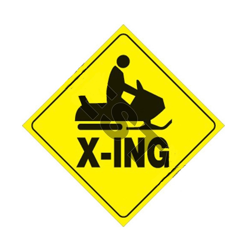 Желтые пластиковые светоотражающие знаки "X-ING" VOSS SIGNS 438 SX YR