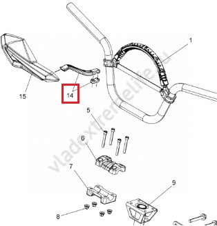 Крепеж для защиты рук Polaris AXYS 2881241-458