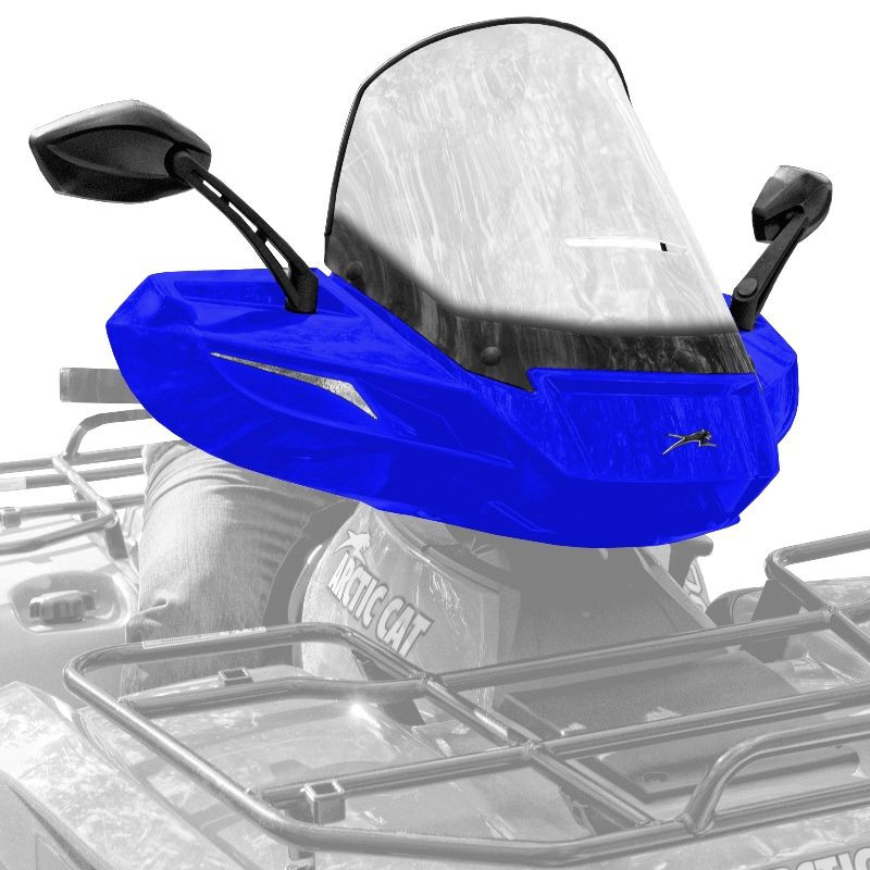 Стекло для квадроцикла универсальное с зеркалами ATV WindPro Viper Blue 0505-669 Синее