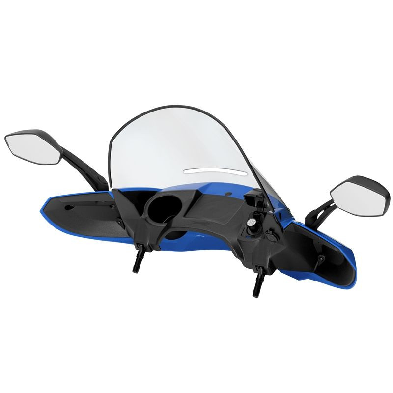 Стекло для квадроцикла универсальное с зеркалами ATV WindPro Viper Blue 0505-669 Синее