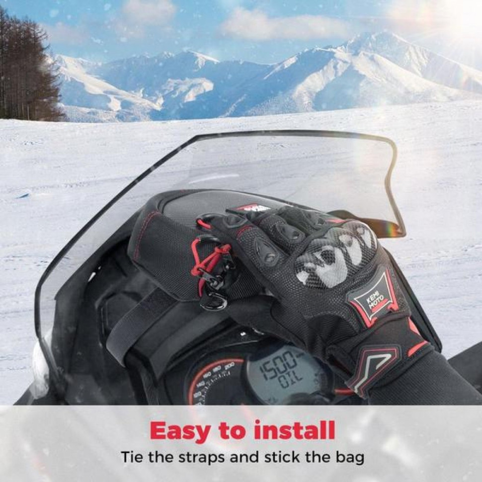 Сумка на руль снегохода Ski-Doo REV-XP Kemimoto B1303-00401BK B1303-00401BK