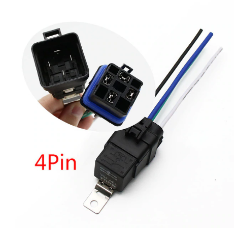 Реле влагозащищенное RiderLab 40A 4pin c усиленными клеммами RL40A