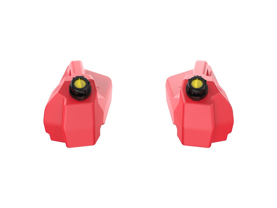 Канистры на передний багажник с площадкой Tesseract для Can-Am Outlander G2 GKA TessFuelG2Black TessFuelG2Red Красные