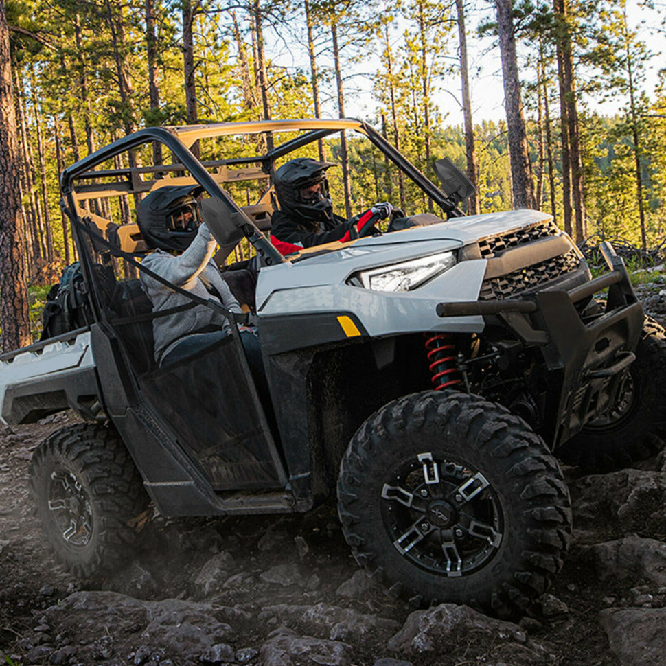 Зеркала заднего вида на профильную трубу Kemimoto для Polaris Ranger 900/1000 General B0106-07101BK