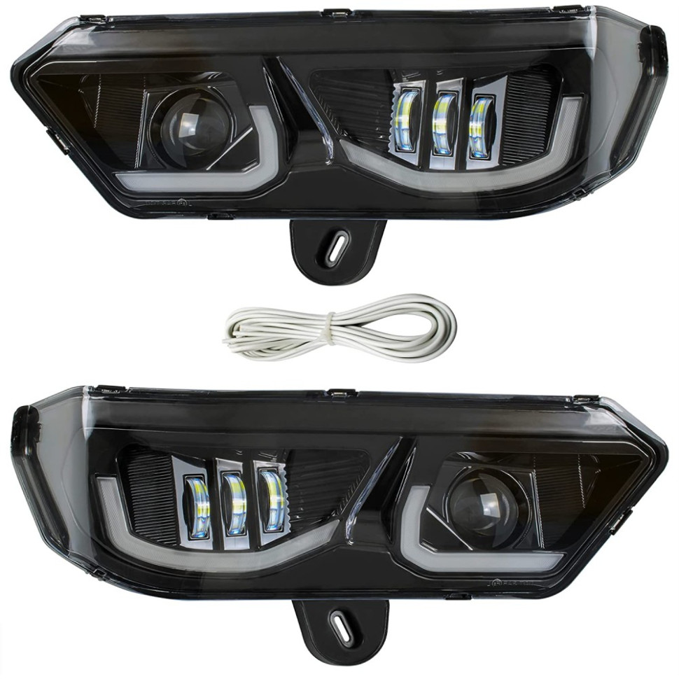 Светодиодные фары головного света с DRL ходовыми огнями и поворотниками для Can-Am Traxter /Defender 710005730 + 710005729 /FL84 FL84