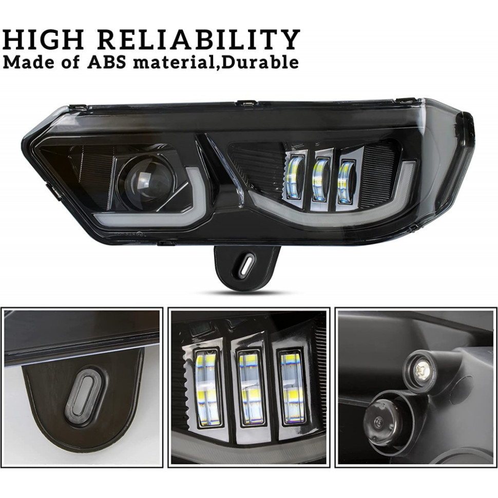 Светодиодные фары головного света с DRL ходовыми огнями и поворотниками для Can-Am Traxter /Defender 710005730 + 710005729 /FL84 FL84